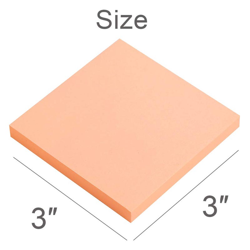 Vanpad Sticky Notes 3x3 Inches,Bright Pink Self-Stick Pads, Easy to Post for Home, Office, Notebook, 8 Pads/Pack - Image 2
